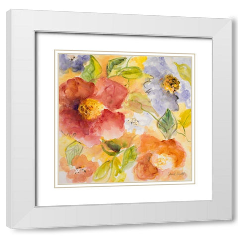 Summer in Provence III White Modern Wood Framed Art Print with Double Matting by Loreth, Lanie