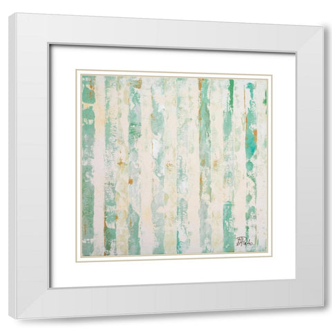 Night Breeze I White Modern Wood Framed Art Print with Double Matting by Pinto, Patricia
