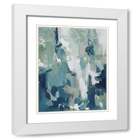 Cool Serenade I White Modern Wood Framed Art Print with Double Matting by Loreth, Lanie