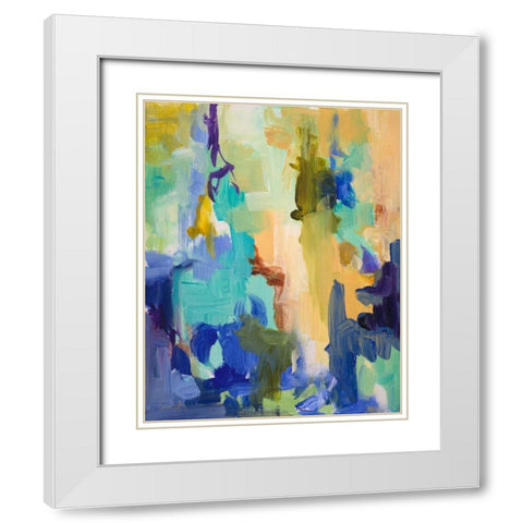 Serenade I White Modern Wood Framed Art Print with Double Matting by Loreth, Lanie