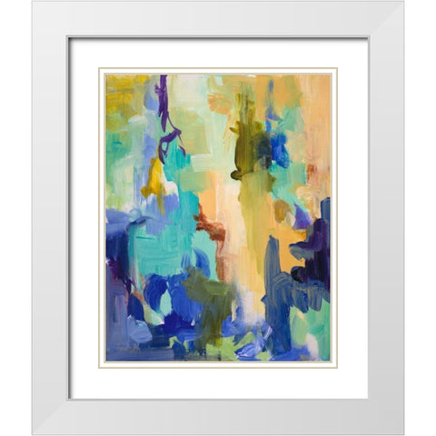 Serenade I White Modern Wood Framed Art Print with Double Matting by Loreth, Lanie