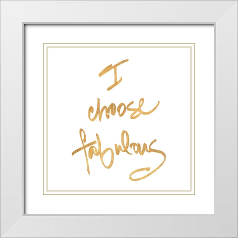 Choose Fabulous White Modern Wood Framed Art Print with Double Matting by SD Graphics Studio
