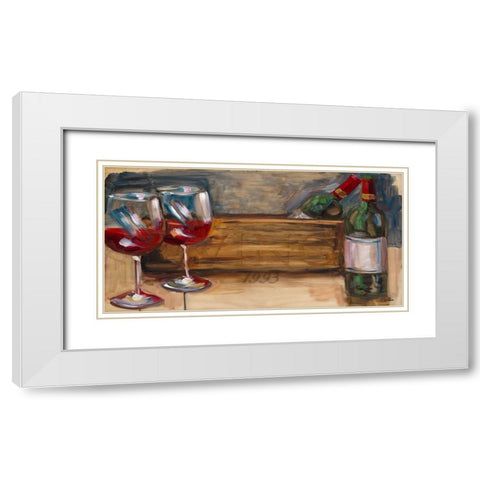 93 Vino White Modern Wood Framed Art Print with Double Matting by French-Roussia, Heather A.