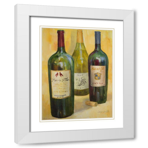 Time for Wine II White Modern Wood Framed Art Print with Double Matting by Loreth, Lanie