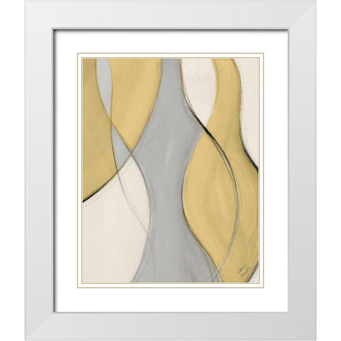 Tranquil Coalescence II White Modern Wood Framed Art Print with Double Matting by Loreth, Lanie
