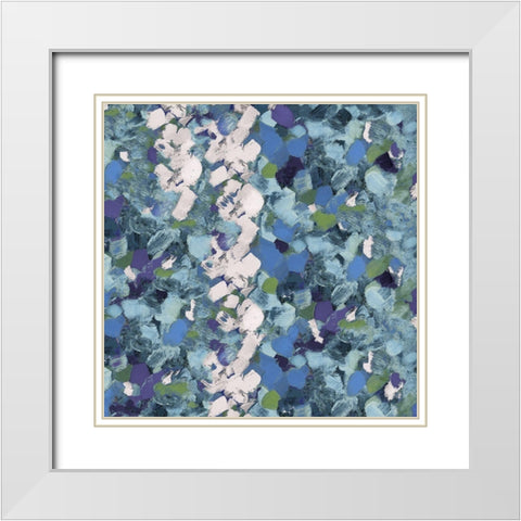 Square Of Life White Modern Wood Framed Art Print with Double Matting by Loreth, Lanie