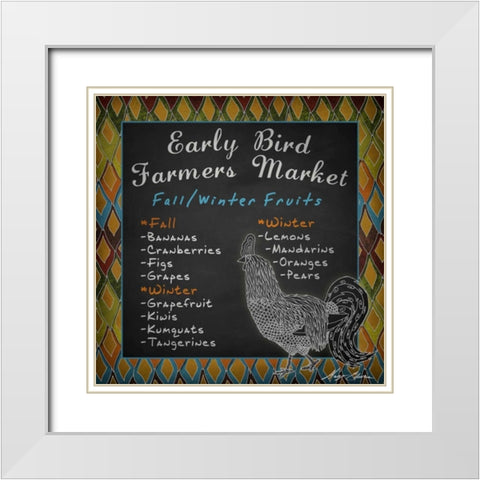 Early Bird I White Modern Wood Framed Art Print with Double Matting by Edwins, Hugo