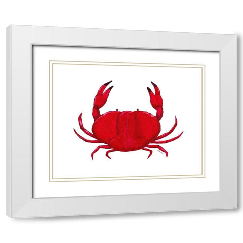 Pincher III White Modern Wood Framed Art Print with Double Matting by Edwins, Hugo