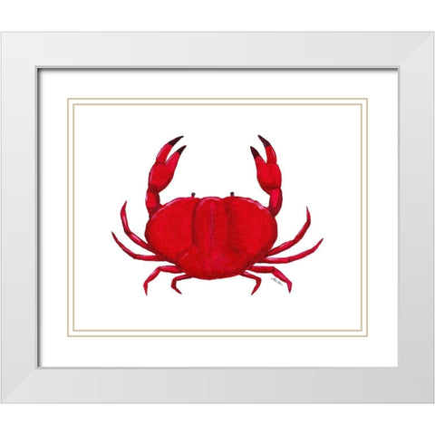 Pincher III White Modern Wood Framed Art Print with Double Matting by Edwins, Hugo