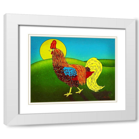 Bright and Early I White Modern Wood Framed Art Print with Double Matting by Edwins, Hugo