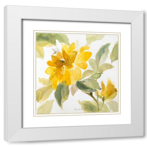Early May Blooms I White Modern Wood Framed Art Print with Double Matting by Loreth, Lanie