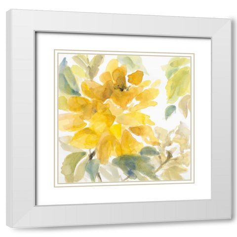 Early May Blooms II White Modern Wood Framed Art Print with Double Matting by Loreth, Lanie