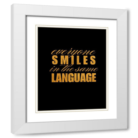 Smile Imagine I White Modern Wood Framed Art Print with Double Matting by Studio, SD Graphics