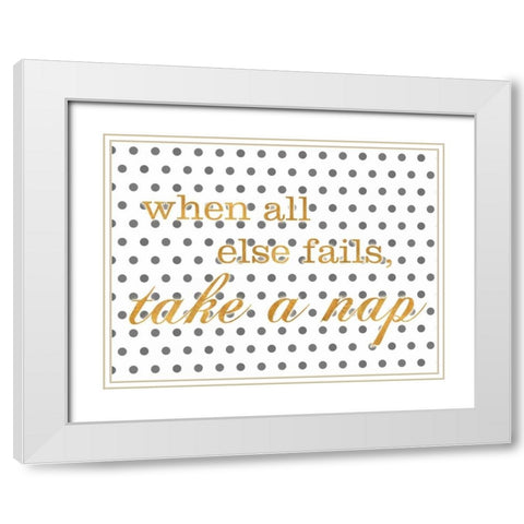 Life II White Modern Wood Framed Art Print with Double Matting by SD Graphics Studio