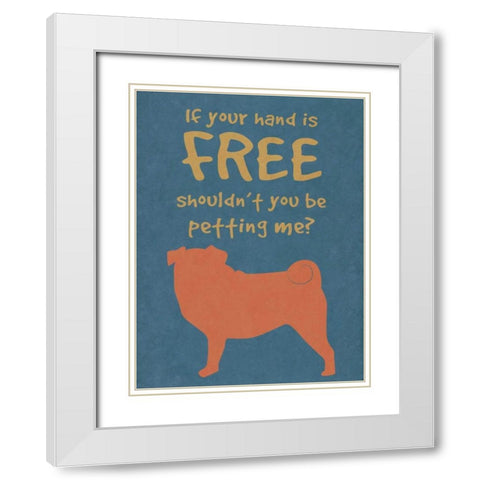 Deoge Says III White Modern Wood Framed Art Print with Double Matting by Studio, Sd Graphics