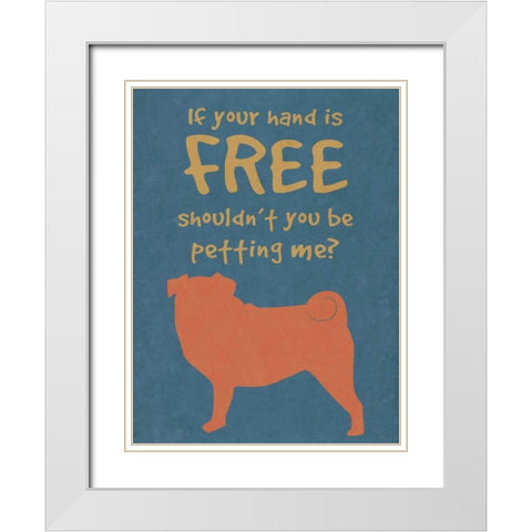 Deoge Says III White Modern Wood Framed Art Print with Double Matting by Studio, Sd Graphics