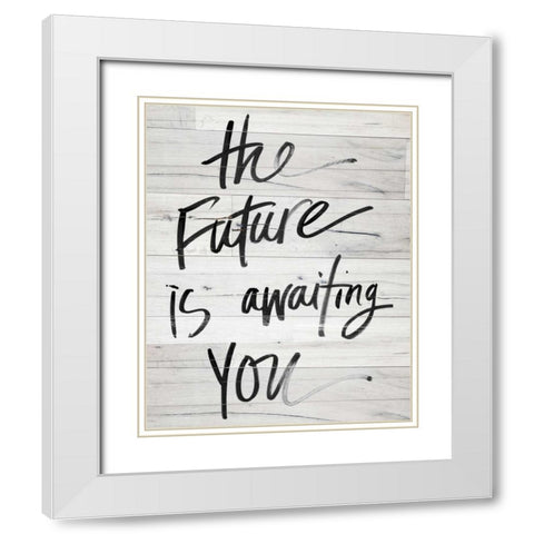 Future Dreams I White Modern Wood Framed Art Print with Double Matting by Studio, Sd Graphics