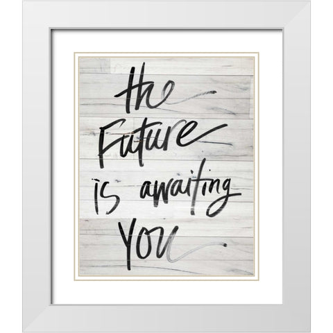 Future Dreams I White Modern Wood Framed Art Print with Double Matting by Studio, Sd Graphics
