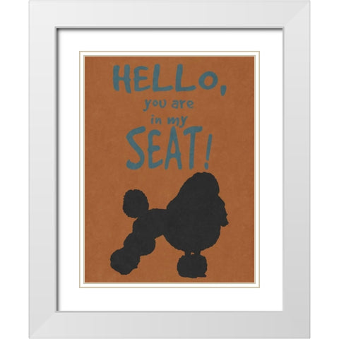 Deoge Says I White Modern Wood Framed Art Print with Double Matting by Studio, Sd Graphics