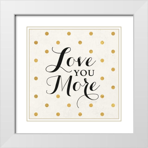 Love Words Black I White Modern Wood Framed Art Print with Double Matting by SD Graphics Studio