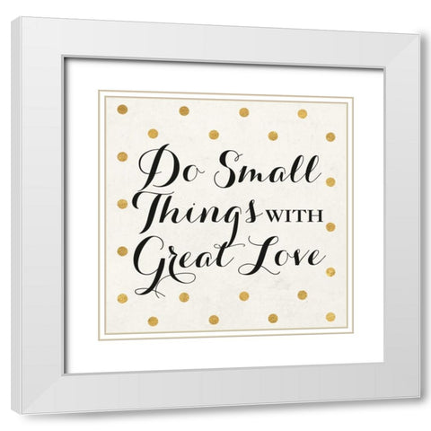 Love Words Black III White Modern Wood Framed Art Print with Double Matting by SD Graphics Studio