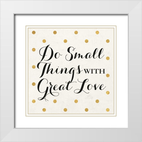 Love Words Black III White Modern Wood Framed Art Print with Double Matting by SD Graphics Studio
