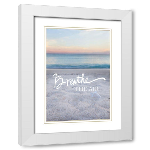Breathe the Air White Modern Wood Framed Art Print with Double Matting by Bryant, Susan