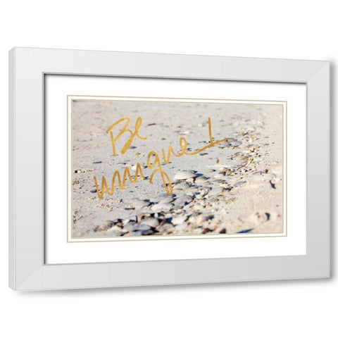 Be Unique White Modern Wood Framed Art Print with Double Matting by Bryant, Susan