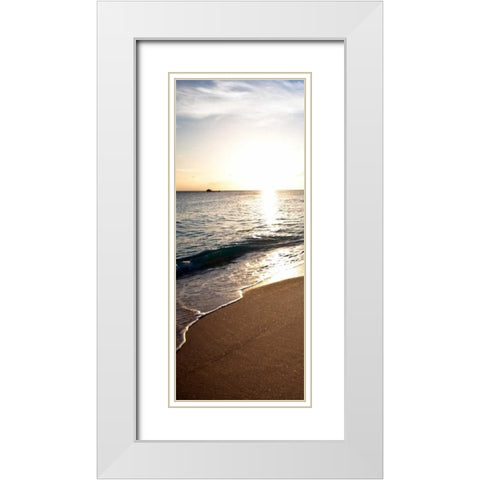 Bimini Beach White Modern Wood Framed Art Print with Double Matting by Bryant, Susan