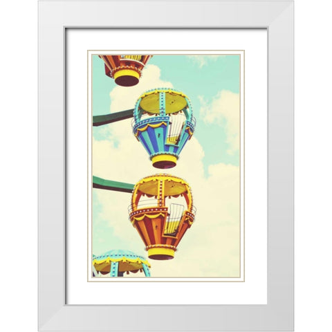 Sky Ride II White Modern Wood Framed Art Print with Double Matting by Peck, Gail