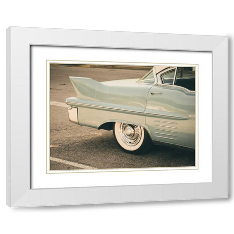 Ride Along White Modern Wood Framed Art Print with Double Matting by Peck, Gail