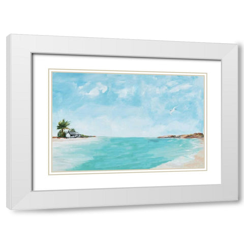 Island Home White Modern Wood Framed Art Print with Double Matting by DeRice, Julie