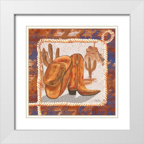 Western Art I White Modern Wood Framed Art Print with Double Matting by Ritter, Gina