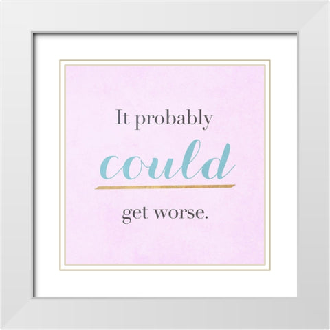 Snark Fest Square III White Modern Wood Framed Art Print with Double Matting by SD Graphics Studio