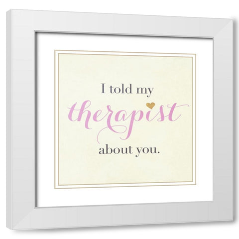 Snark Fest Square II White Modern Wood Framed Art Print with Double Matting by SD Graphics Studio