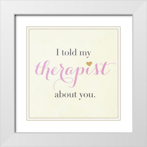 Snark Fest Square II White Modern Wood Framed Art Print with Double Matting by SD Graphics Studio