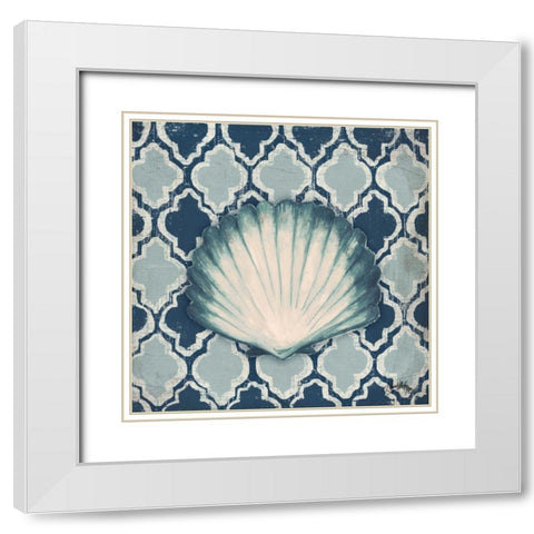 Coastal Modele I White Modern Wood Framed Art Print with Double Matting by Medley, Elizabeth