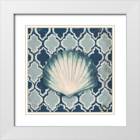 Coastal Modele I White Modern Wood Framed Art Print with Double Matting by Medley, Elizabeth