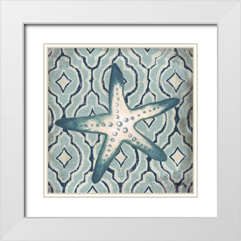 Coastal Modele IV White Modern Wood Framed Art Print with Double Matting by Medley, Elizabeth