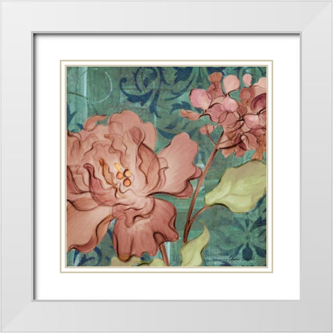 Boho Dream Square II White Modern Wood Framed Art Print with Double Matting by Loreth, Lanie