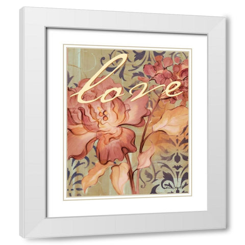 Rouge Lilac Inspiration II White Modern Wood Framed Art Print with Double Matting by Loreth, Lanie