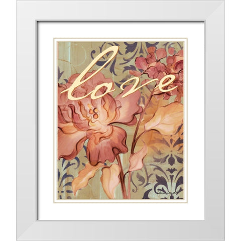 Rouge Lilac Inspiration II White Modern Wood Framed Art Print with Double Matting by Loreth, Lanie