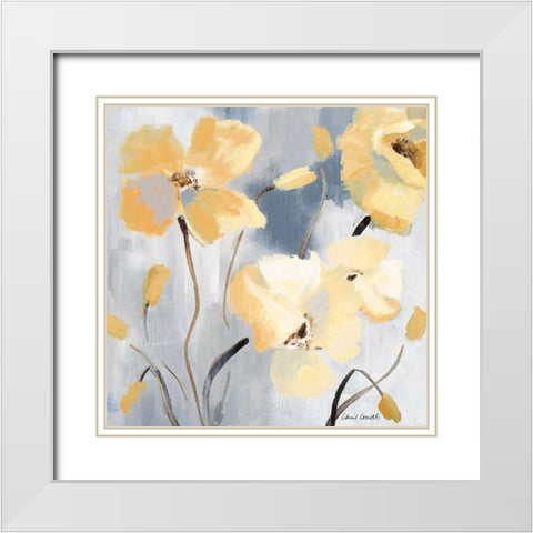 Blossom Beguile III White Modern Wood Framed Art Print with Double Matting by Loreth, Lanie