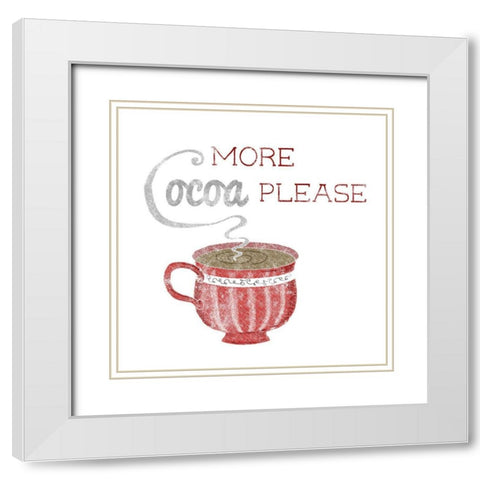 More Cocoa White Modern Wood Framed Art Print with Double Matting by Metz, Andi