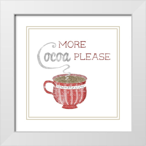 More Cocoa White Modern Wood Framed Art Print with Double Matting by Metz, Andi