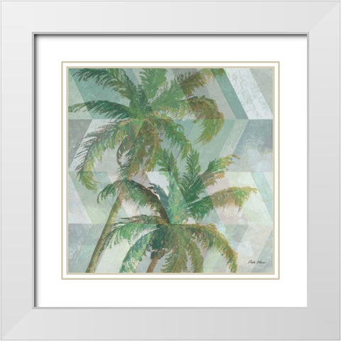 Go With Coastal Color I White Modern Wood Framed Art Print with Double Matting by Marcon, Michael