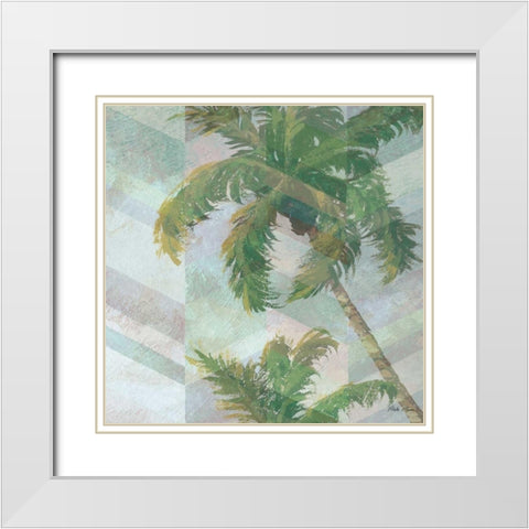 Go With Coastal Color II White Modern Wood Framed Art Print with Double Matting by Marcon, Michael