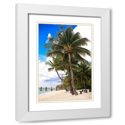 This Is Paradise White Modern Wood Framed Art Print with Double Matting by Bryant, Susan