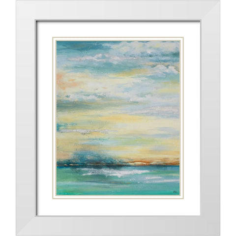 Misty Morning White Modern Wood Framed Art Print with Double Matting by Pinto, Patricia