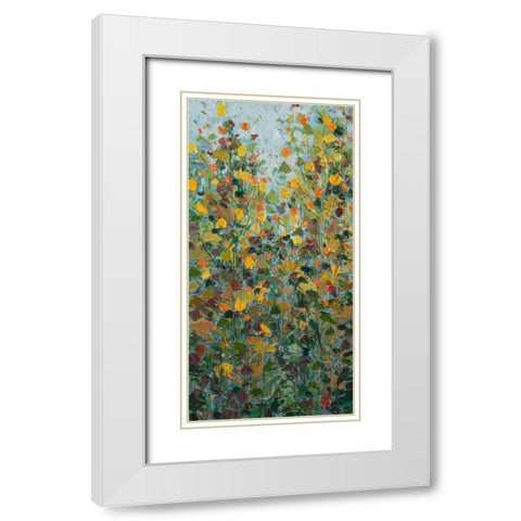 Backyard Made White Modern Wood Framed Art Print with Double Matting by Coolick, Ann Marie